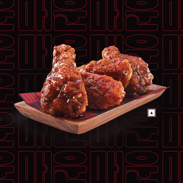 Korean Spicy Chicken Wings (4pc).